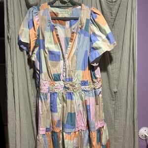 Colorful Patchwork Dress